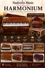 Premium Foldable Harmonium 3.5 Saptak | Nadvenu Music