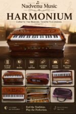 Nadvenu  Premium Harmonium 42 Keys, 3.5 Octave, 2 Line Palitana Reed.